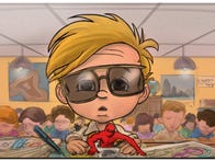 <p>The Amazing Stan is inspired by Stan Lee as a kid.</p>