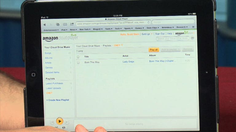 A look at Amazon Cloud Player on the iPad