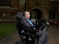 <p>Picture shows: Stephen Hawking. Stephen Hawking unfolds his personal, compelling vision of one of life</p>