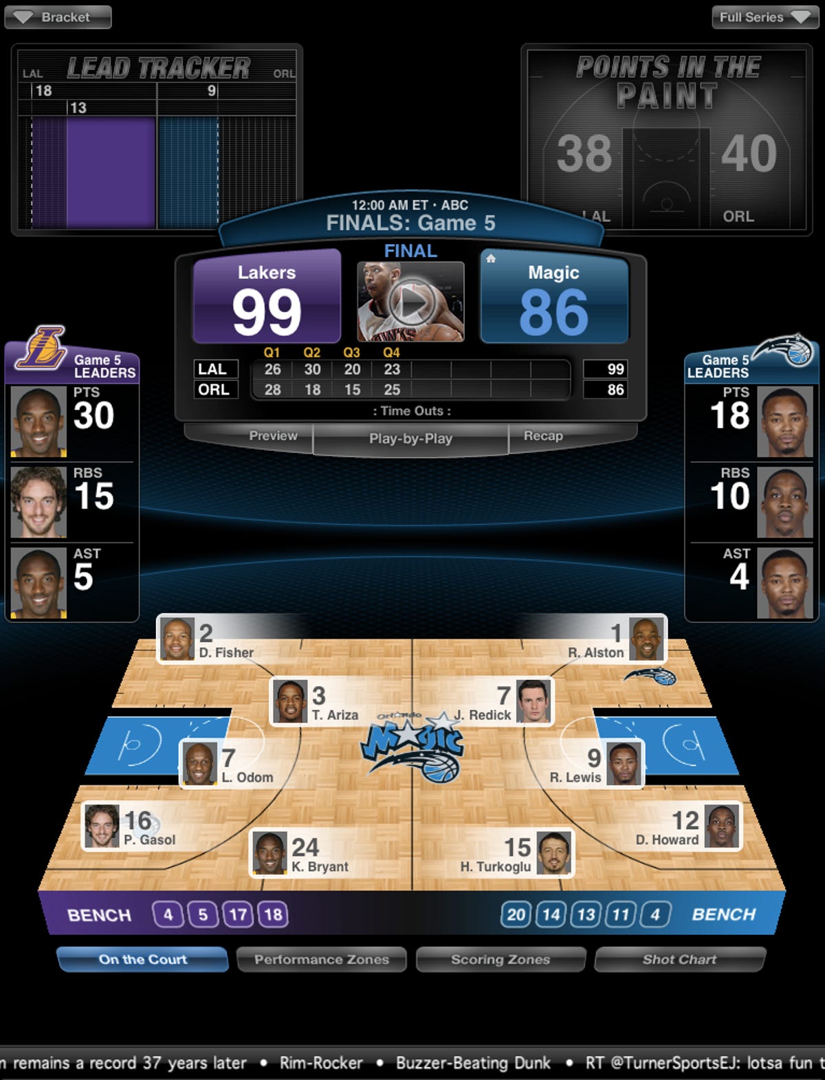 NBA iPad app