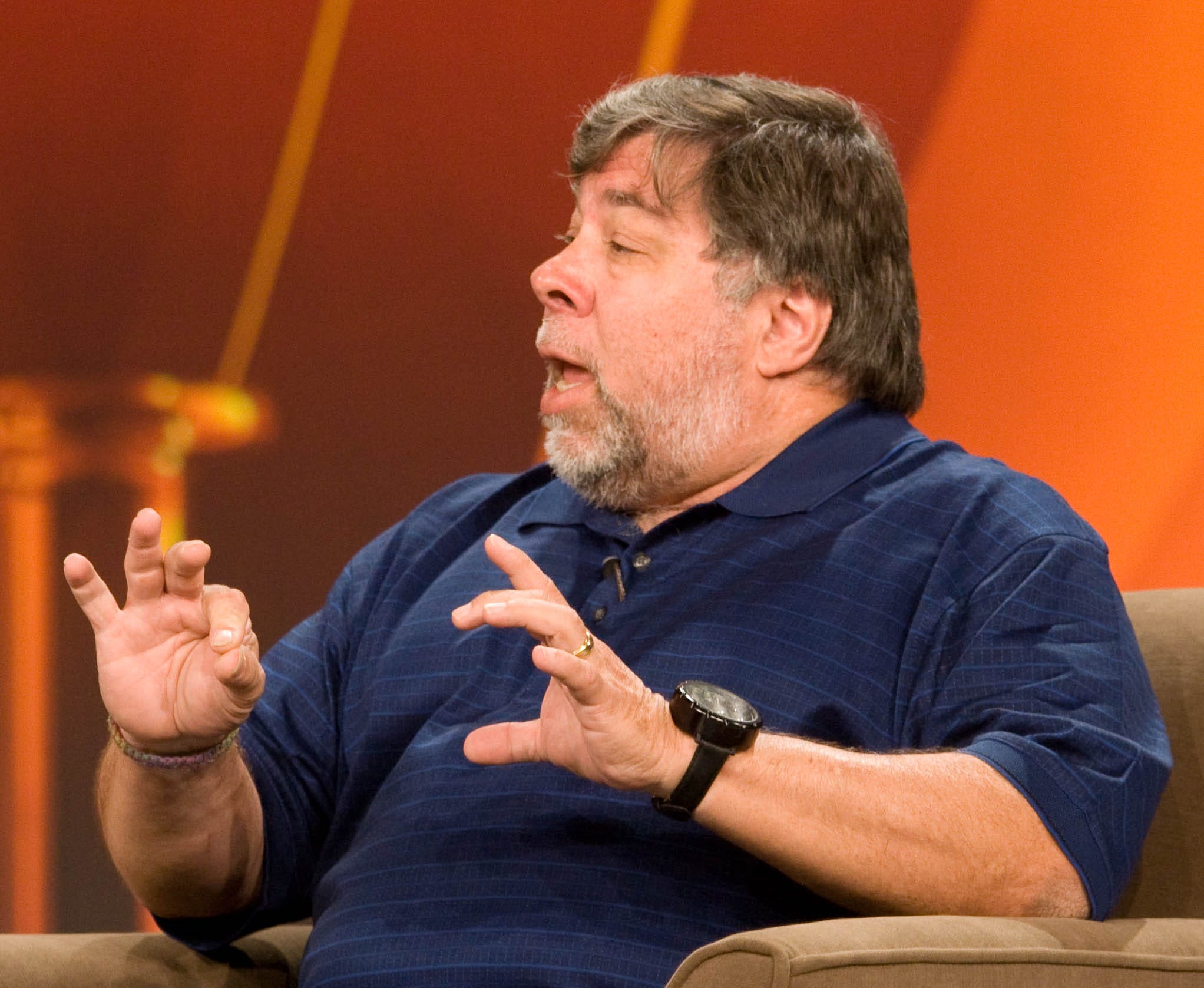 Apple co-founder Steve Wozniak at the Intel Developer Forum.