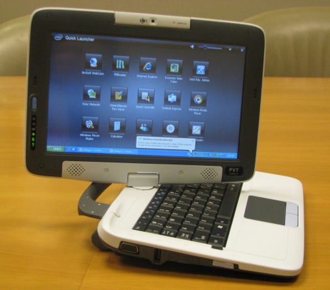 Intel Classmate PC convertible tablet