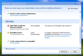 Windows 7 Upgrade Advisor 2