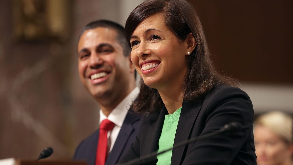 FCC Chairman Ajit Pai, a Republican, and Commissioner Jessica Rosenworcel, a Democrat, don't agree on the details, but they both say a "national vision" is needed to bridge the digital divide.  