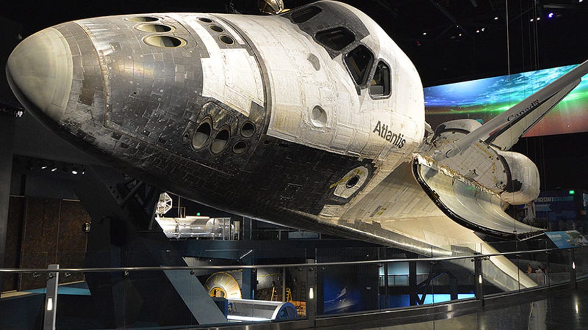 Space Shuttle Atlantis on display at new NASA exhibit - CNET