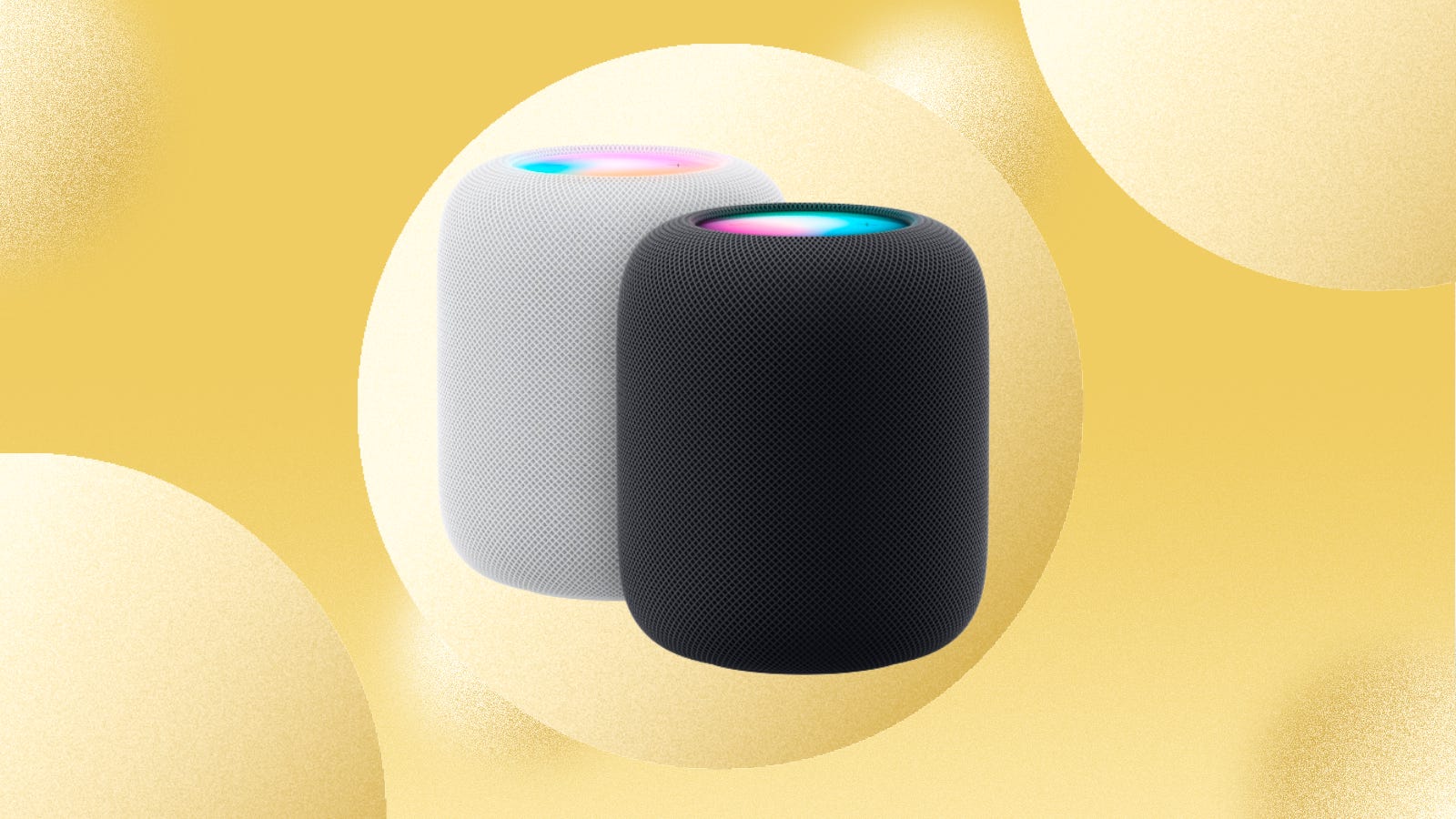 Apple HomePod 2nd-generation in white and midnight colors