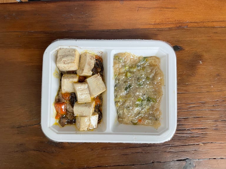 fresh n lean tofu meal