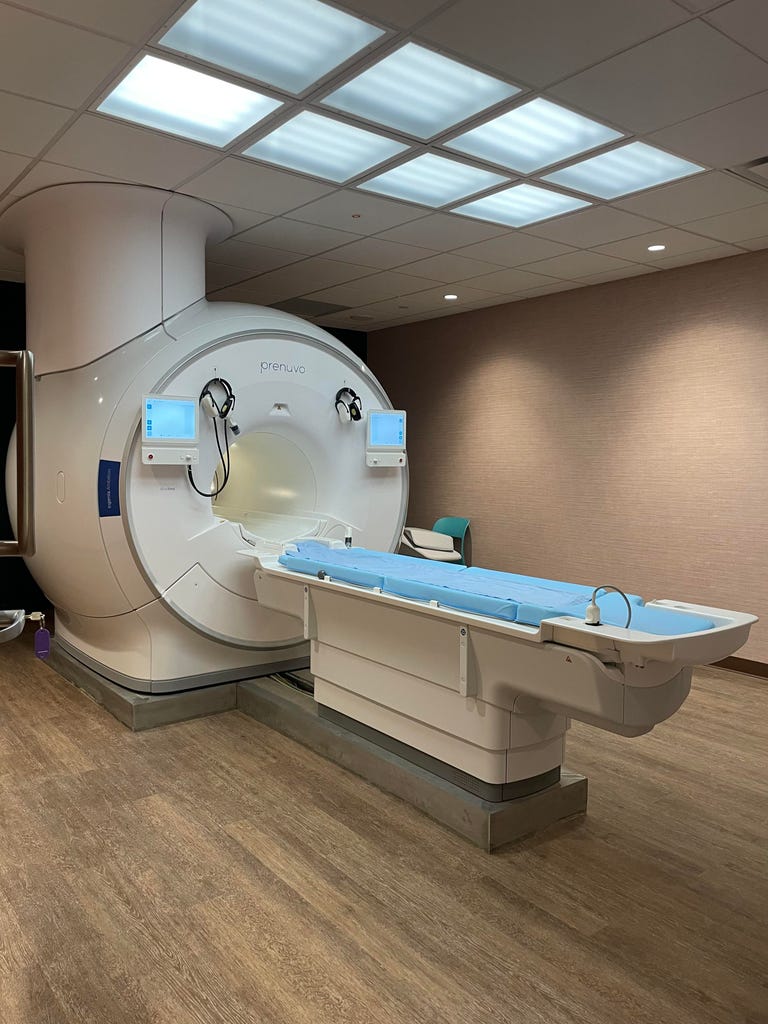 A photo of Prenuvo's MRI machine