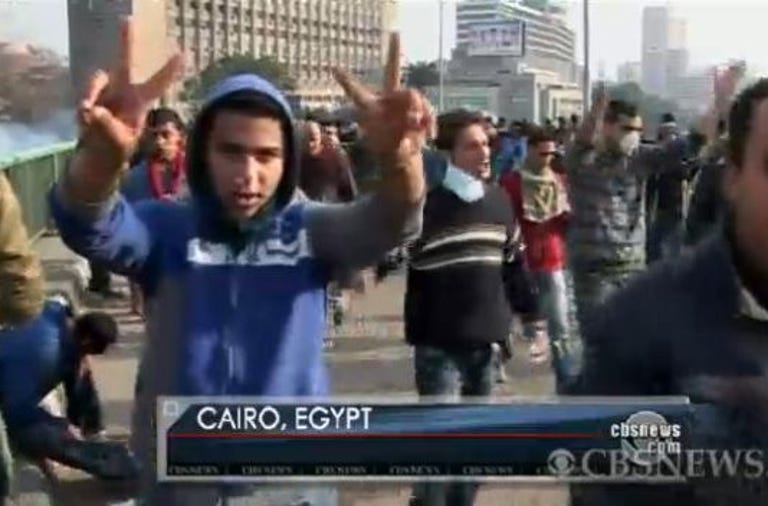 Protesters in Cairo, Egypt, Jan. 28, 2011.