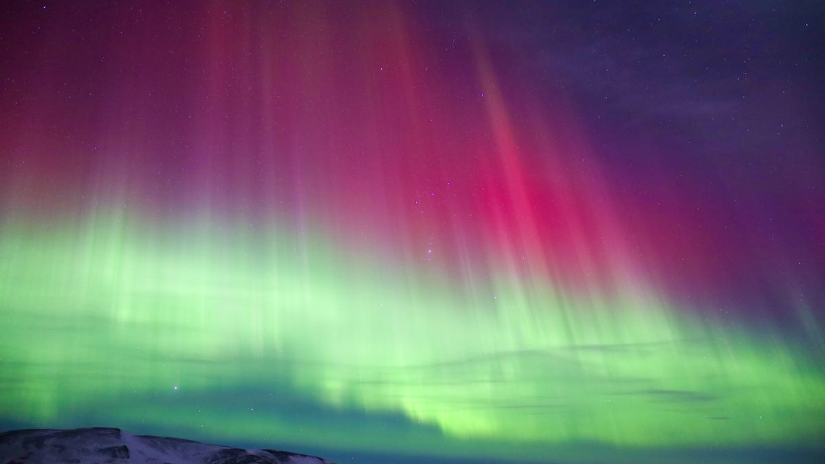 Aurora borealis as seen from Iceland
