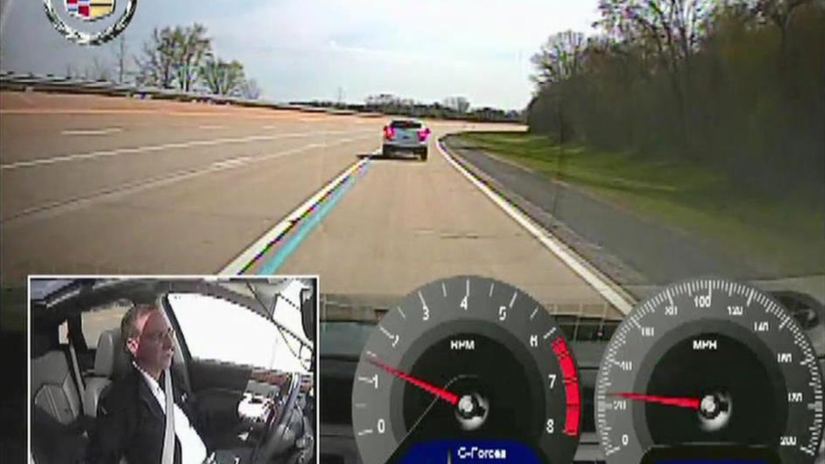 Cadillac is testing its Super Cruise technology which uses sensors and cameras to automatically steer and brake the car on highways.