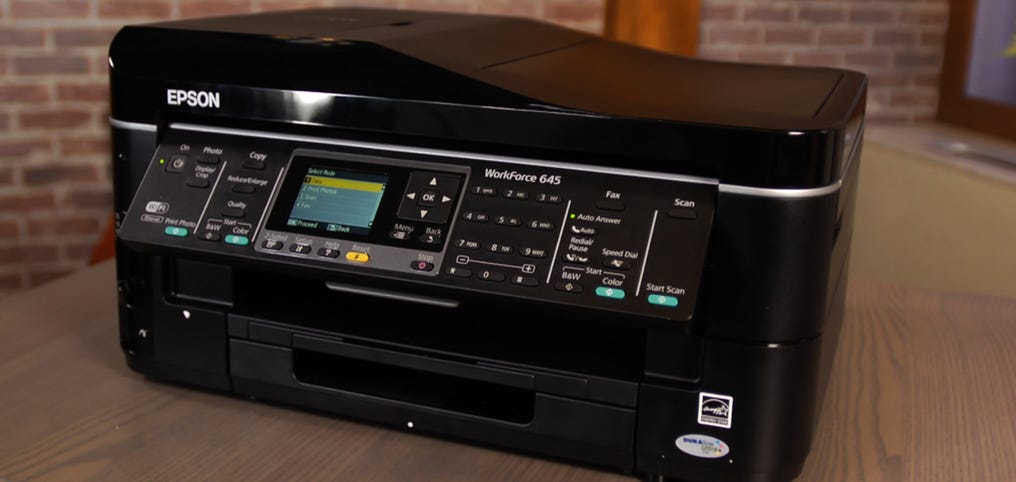 The Epson Workforce 645 is a copier, scanner, and fax machine all in one device at only $150