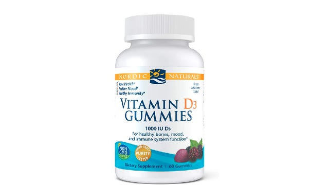 Bottle of Nordic Naturals gummy vitamin D supplement