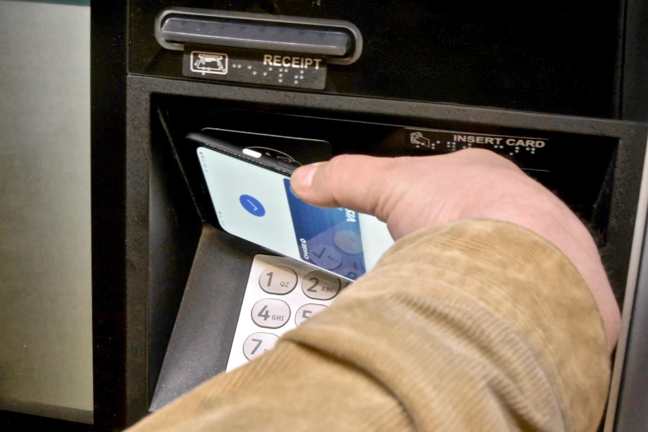 Tap on your Android phone with Google Pay at the ATM to get cash