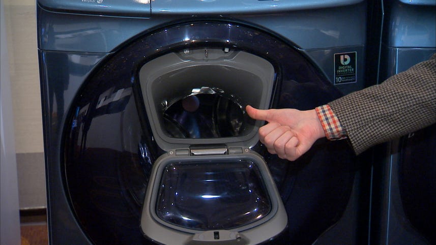 Samsung's newest washer has -- you guessed it -- a door in a door