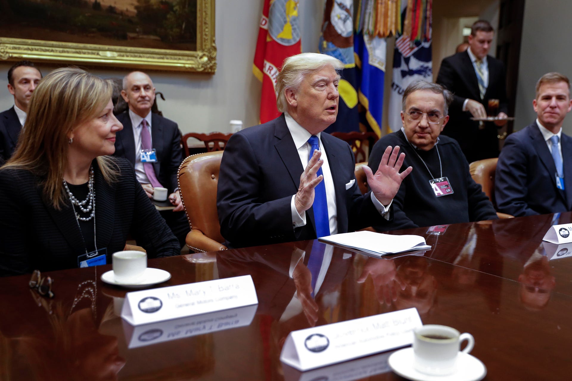 President Trump Meets With Automobile Industry Leaders
