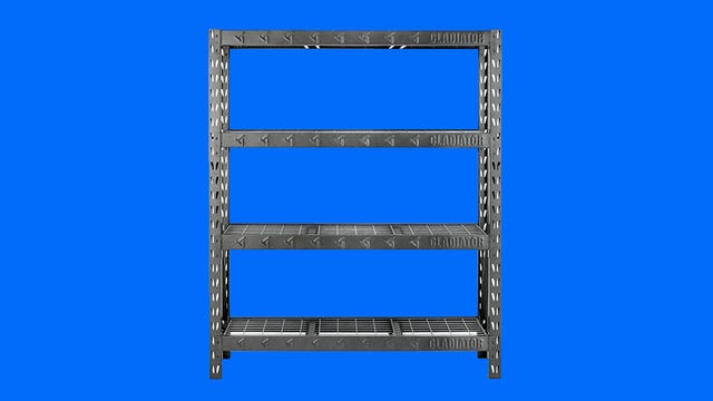 Gladiator heavy-duty rack on a blue background