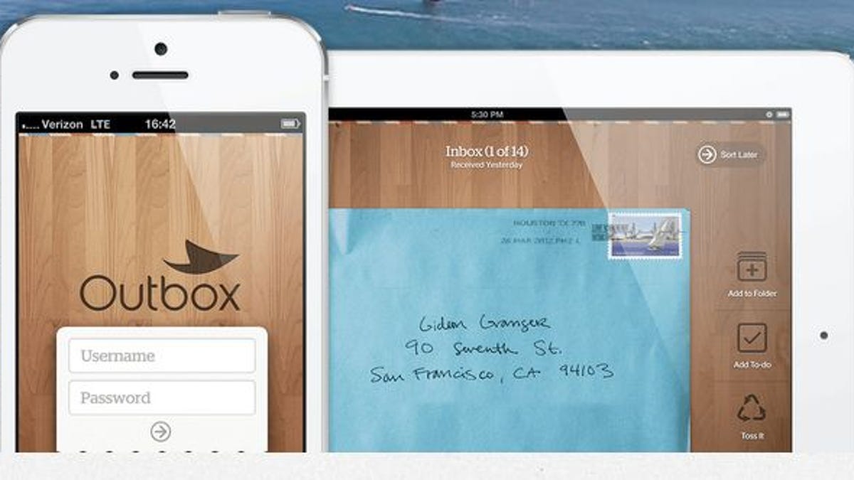Outbox wants to turn all your snail-mail into digital mail, which you can view, sort, and share on your iDevice.