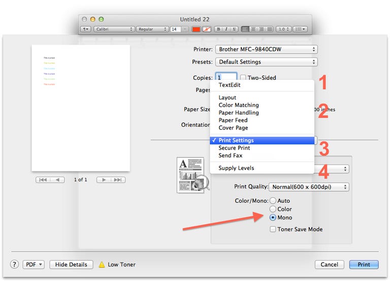 How To Print In Grayscale In Os X Cnet