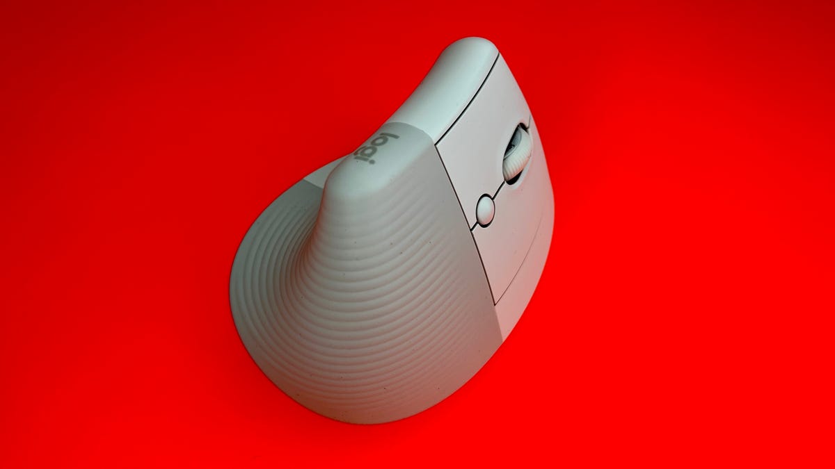 Logitech Lift vertical mouse curving to the left