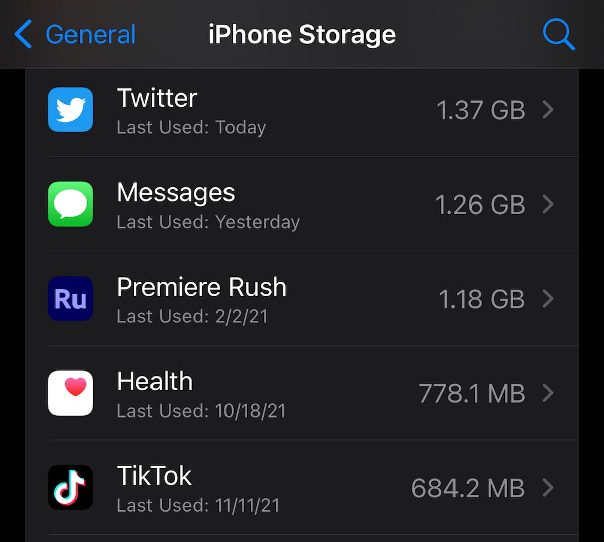 iPhone-apps-recent use