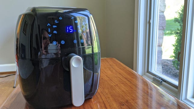 The GoWise USA 8-in-1 Digital Air Fryer on a table