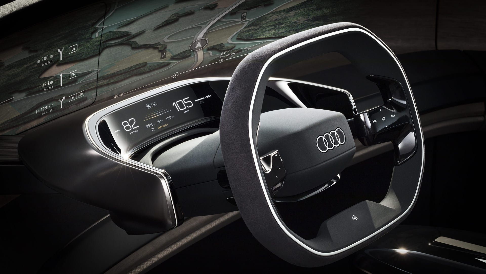 Audi Grandsphere Concept - steering wheel