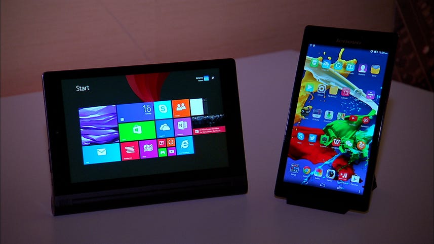 Lenovo aims high and low with tablets at CES 2015