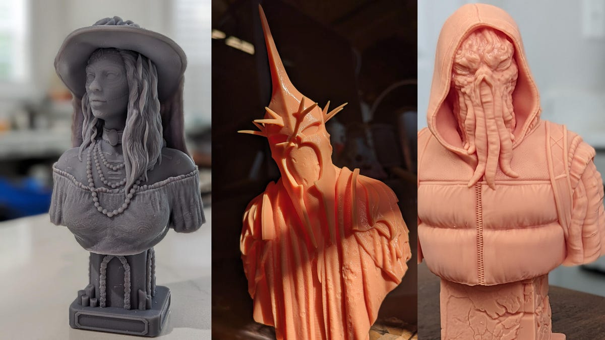 Statues of Lady Death, The witch King, and Urban Cthulhu