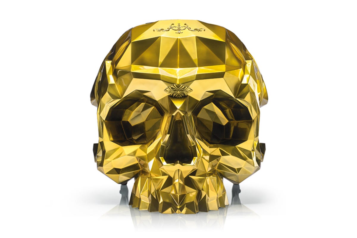 Gold skull chair