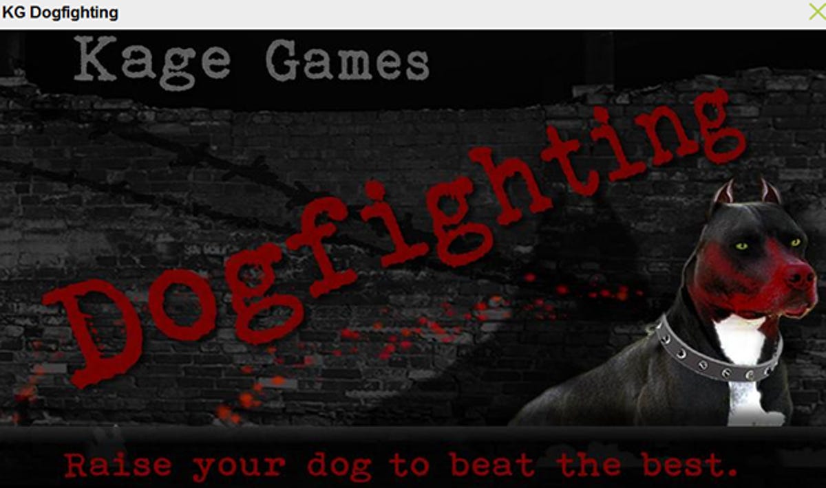 KG Dogfighing lets gamers pit one dog against another.