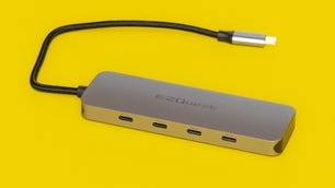 EZQuest USB-C Gen 2 Hub 7-Port Adapter with its connector cable