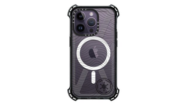iPhone case with beskar lines