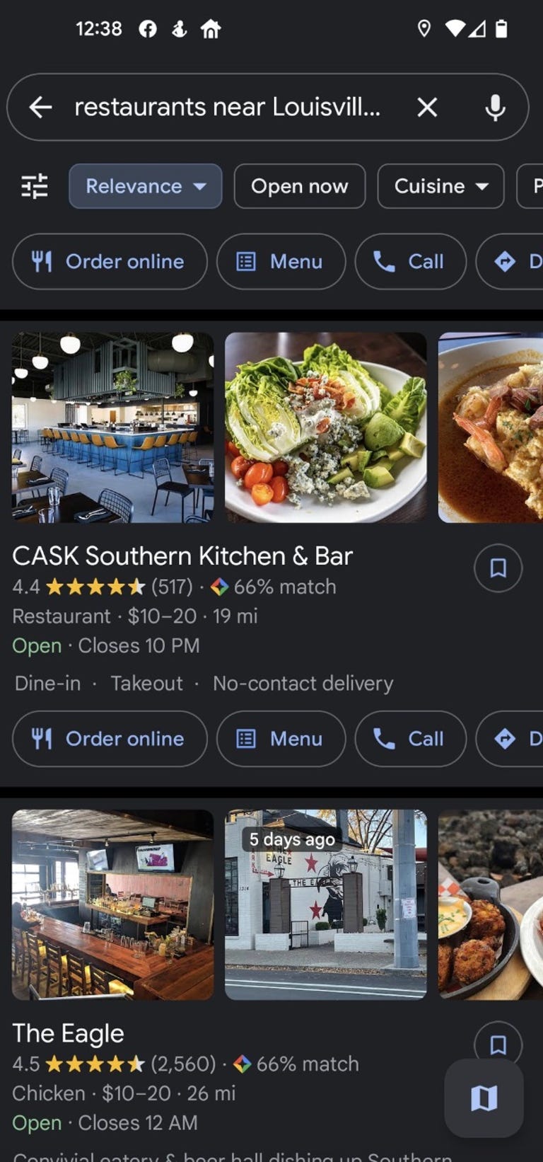 Personalized restaurant recommendations in Google Maps