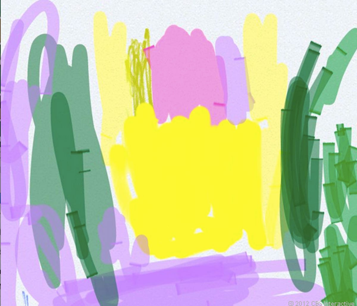 Child's art, drawn with the S Pen on the Samsung Galaxy Note 2
