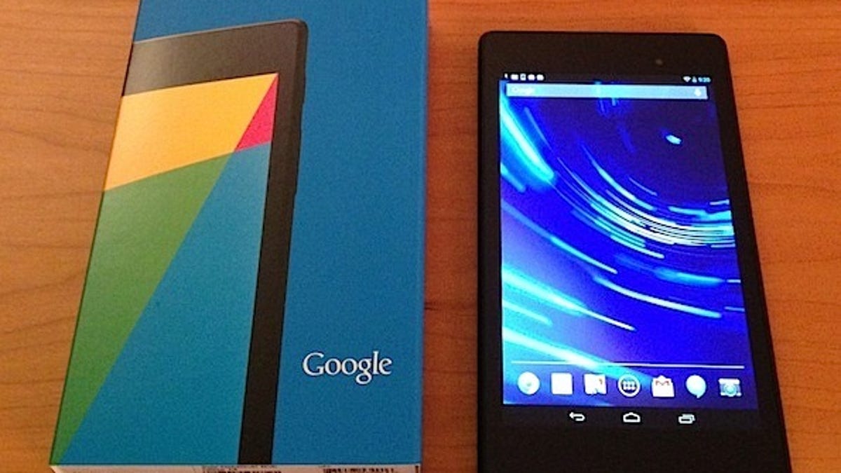 Google Nexus 7.  Google may bring out an 8.9 inch tablet later this year.