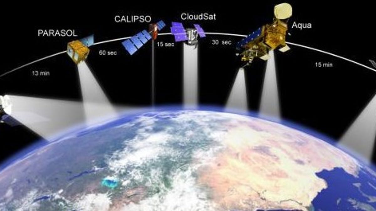 Satellites flying in this formation can analyze the chemicals in and behaviors of clouds close to Earth.