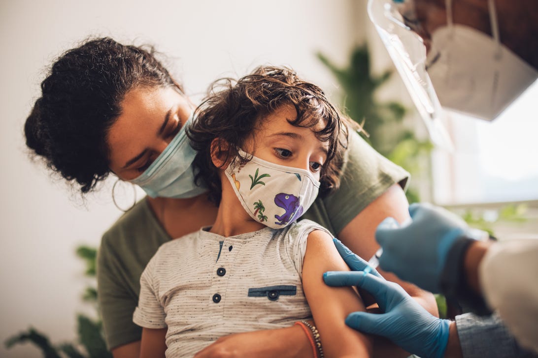 child getting a vaccine shot