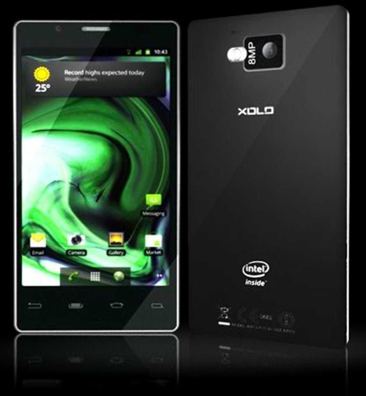 Lava's Xolo smartphone uses Intel's Atom processor for smartphones.