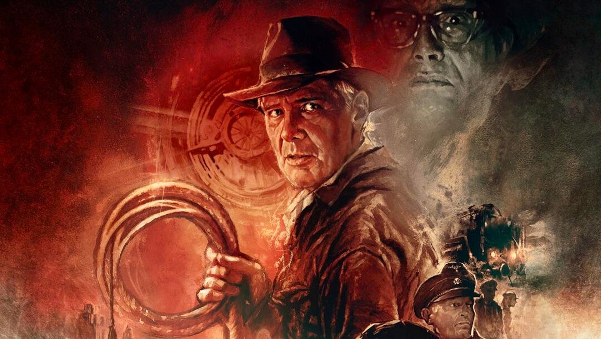 Harrison Ford as Indiana Jones in a poster for the movie.