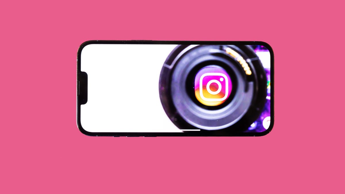 Instagram app logo on a phone screen