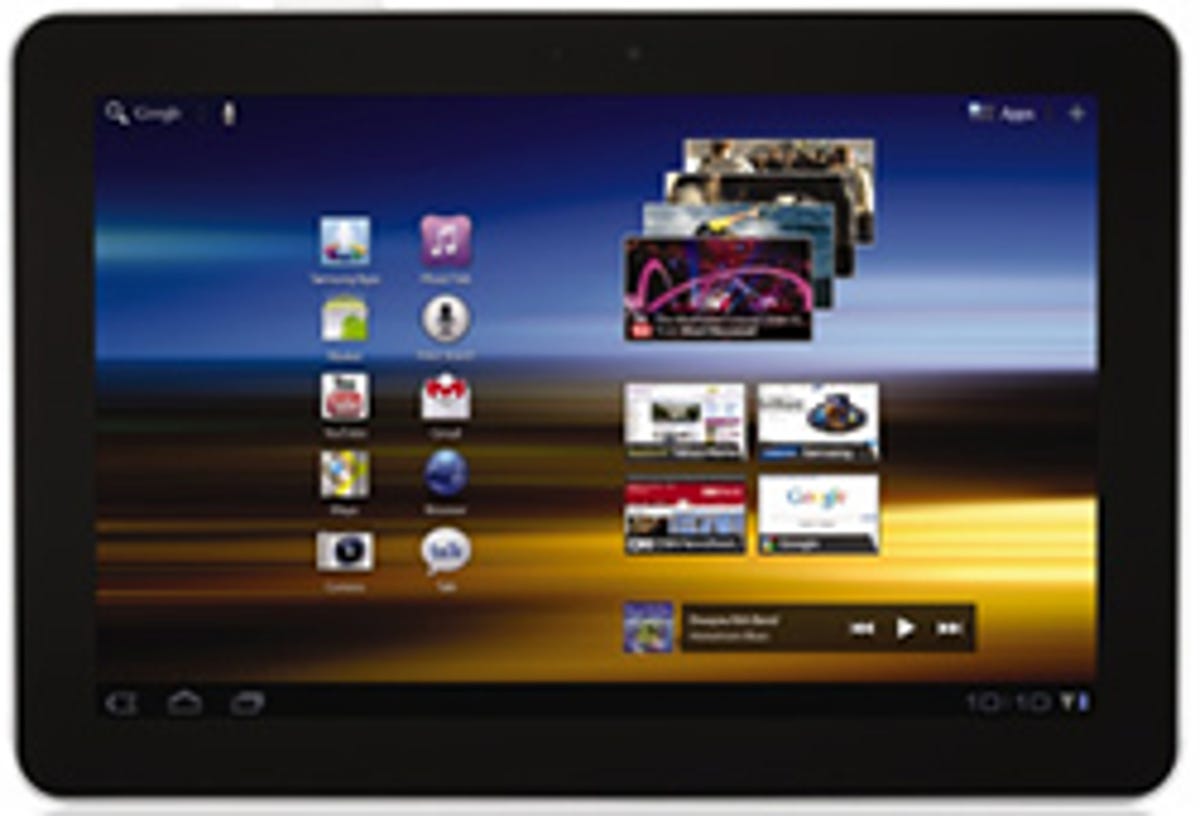 Samsung's Galaxy Tab 10.1 will come with Android Honeycomb 3.1.