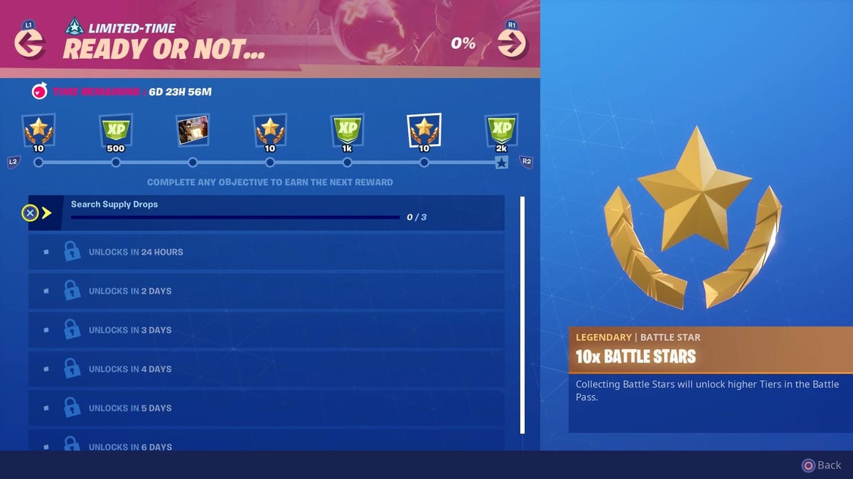 Fortnite Ready or Not challenges