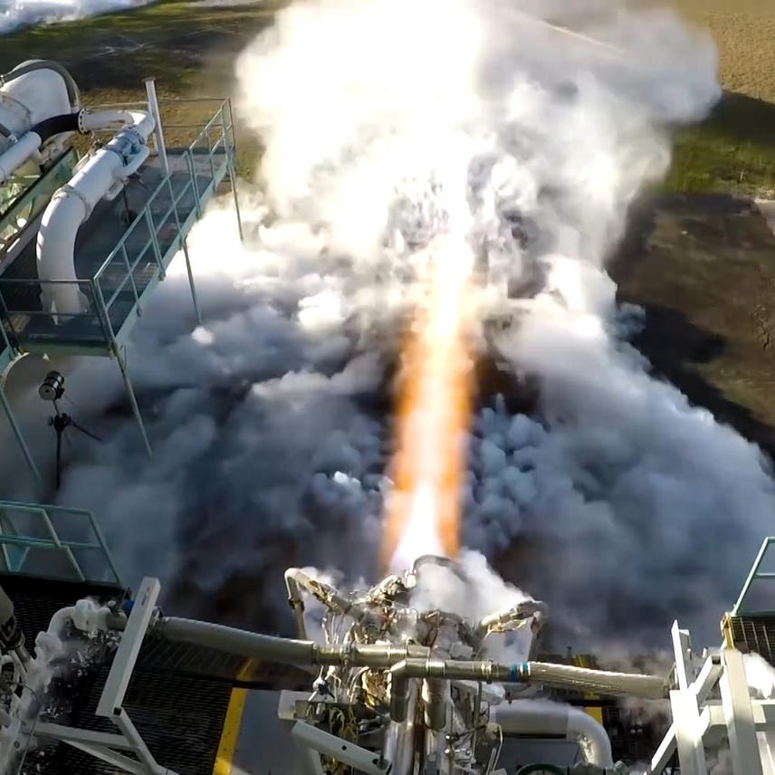 3D-printed rocket engine fired up for the first time