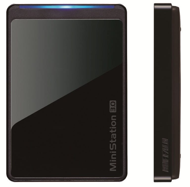 Buffalo's new MiniStation Stealth USB 3.0 portable drive.
