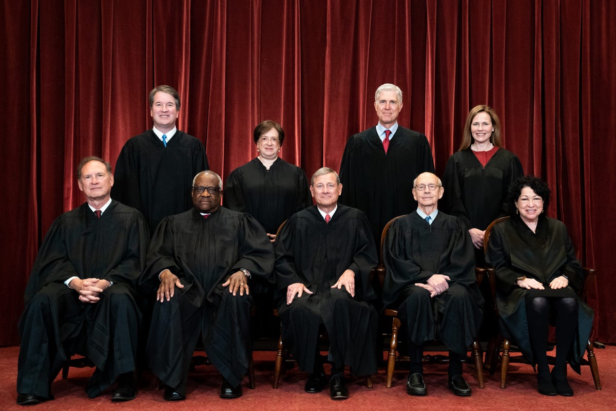 The nine justices of the Supreme Court