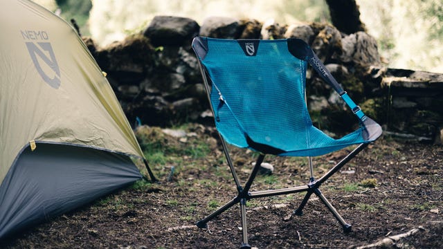 Image of camping chair in outdoor setting