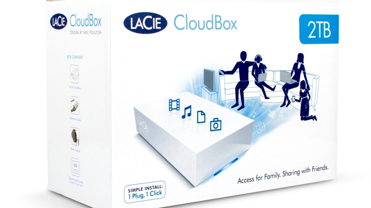 The new CloudBox NAS server from LaCie.
