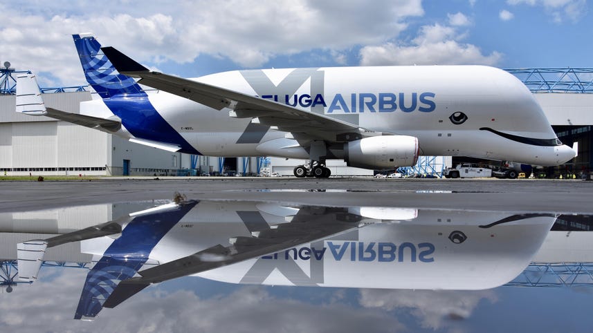 Watch Airbus' massive BelugaXL complete its first flight
