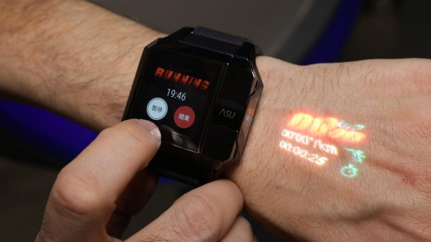 Turn your hand into a screen with this projector watch